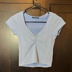 Brandy Melville Flower Baby Tee